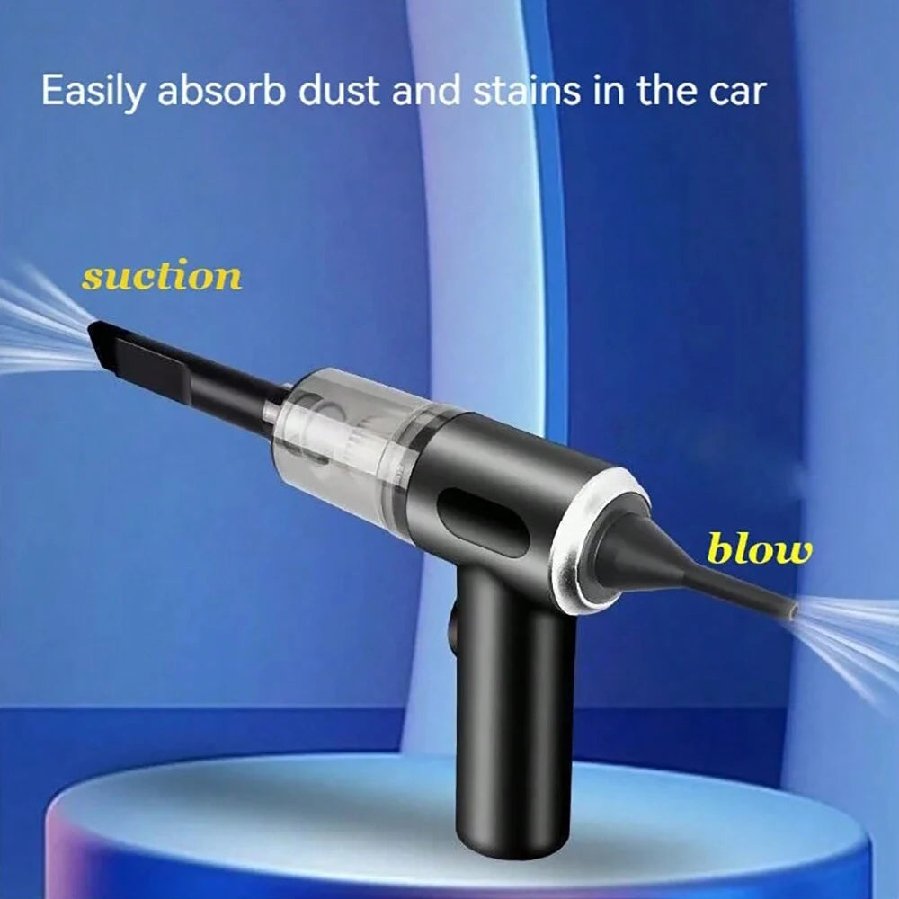 3-in-1 Mini Vacuum Cleaner – Suction & Blower with USB Charging