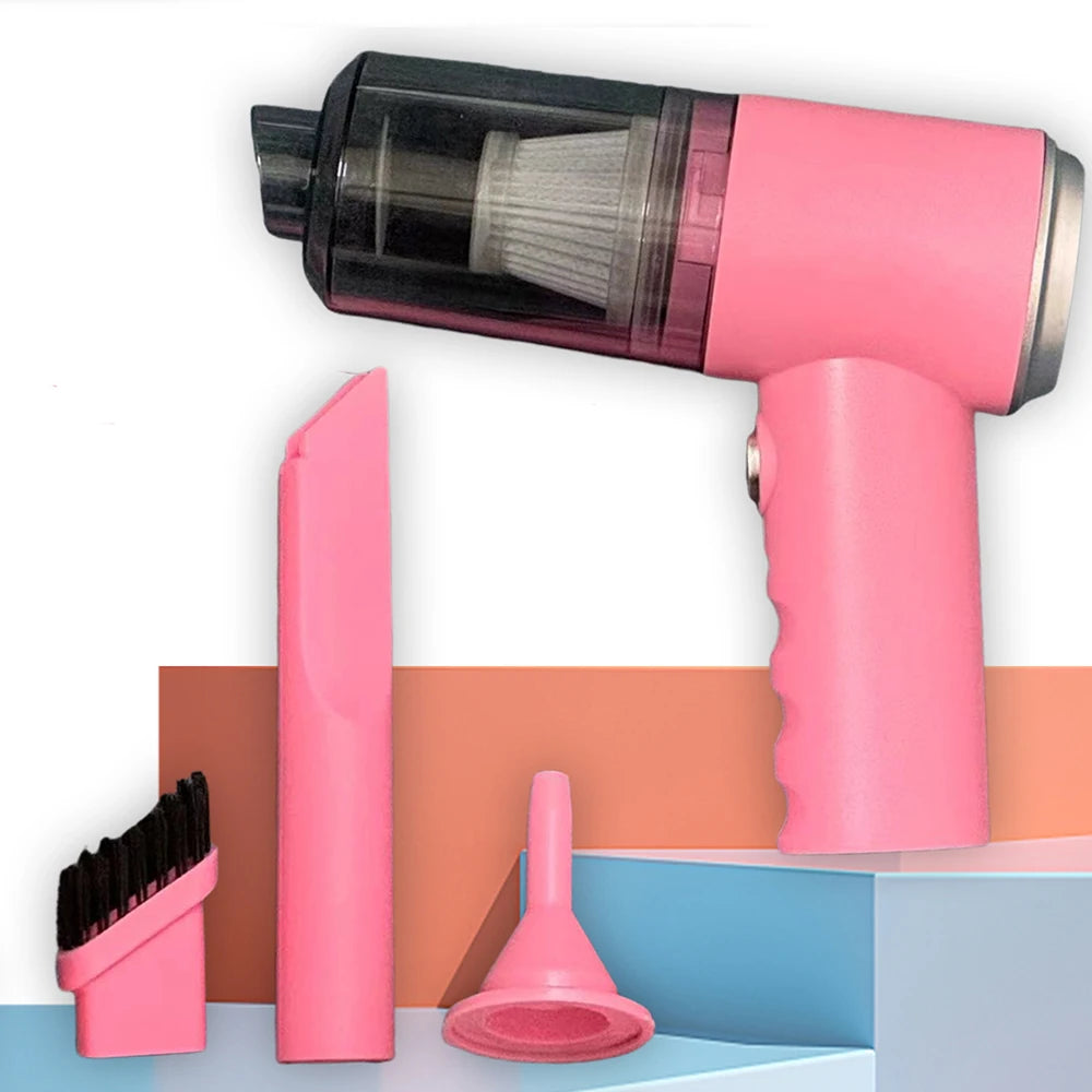 3-in-1 Mini Vacuum Cleaner – Suction & Blower with USB Charging