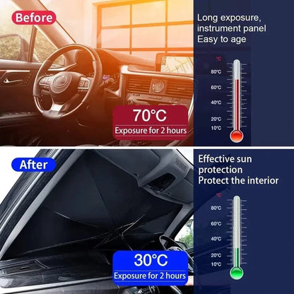 Universal Car Windshield Sun Shade Umbrella Protector