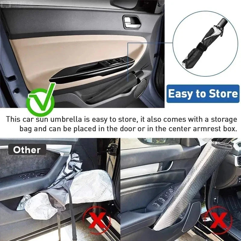 Universal Car Windshield Sun Shade Umbrella Protector